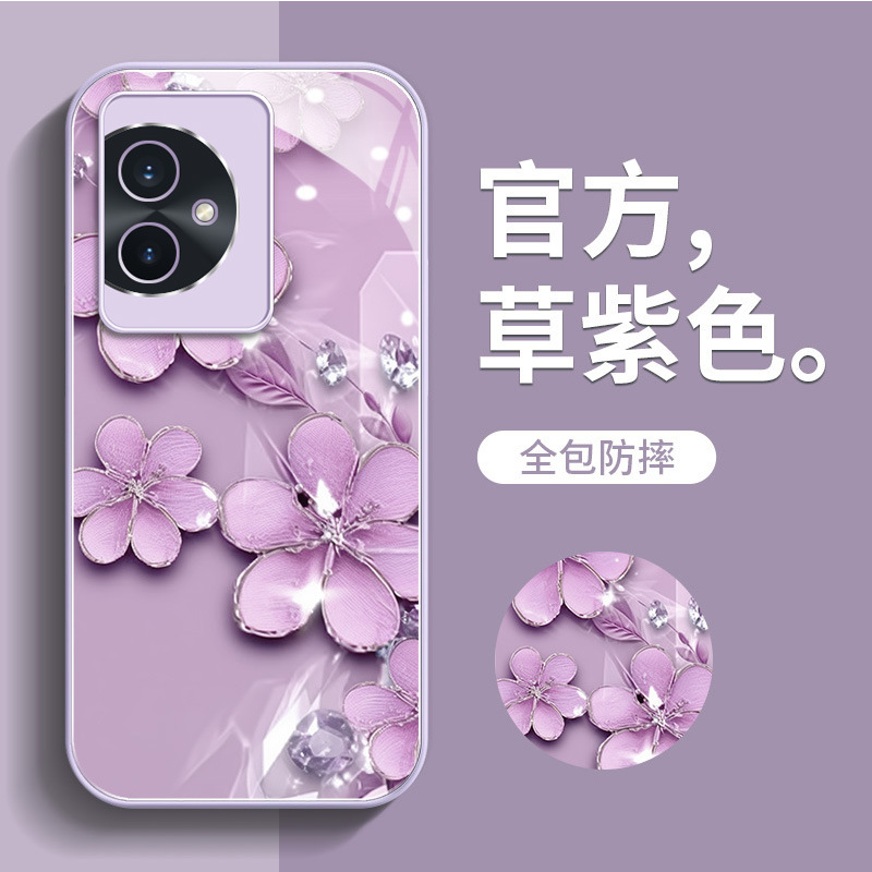 Diamond Flower Huawei Honor 100 Phone Case for 90 Advanced 80gt Simple 70pro Niche 60 All-inclusive Drop-resistant