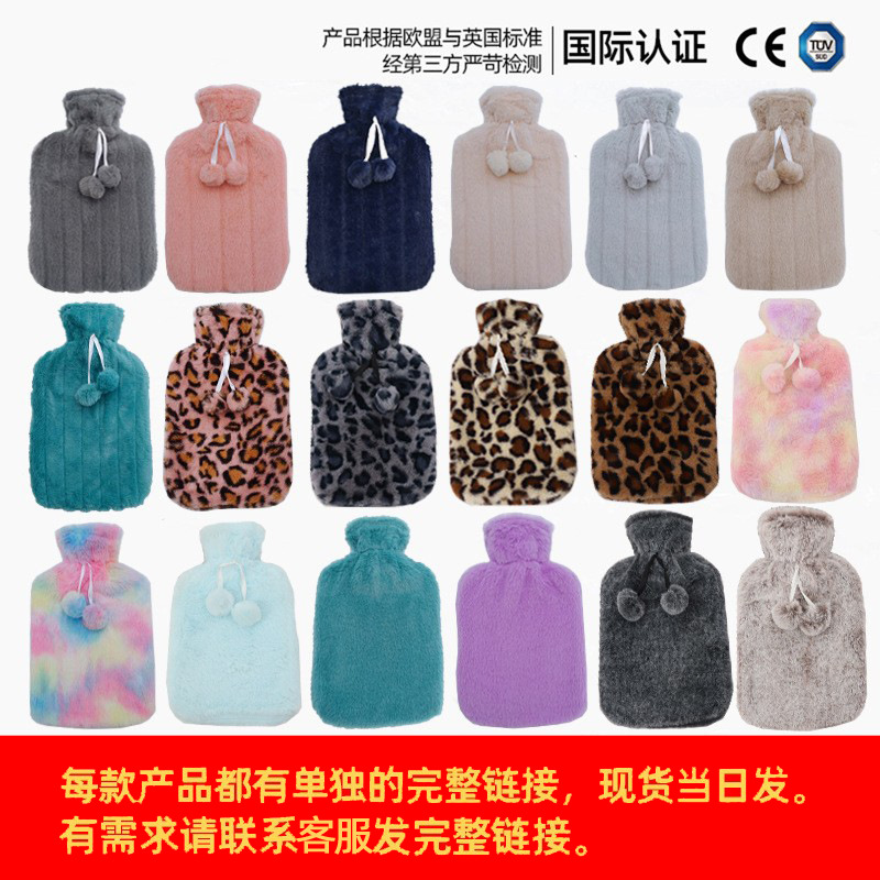 En stock lindo en forma de corazón mano más caliente bolsa de agua portátil creativo llenado de inyección de agua bolsa de agua caliente moda portátil bolso caliente al por mayor