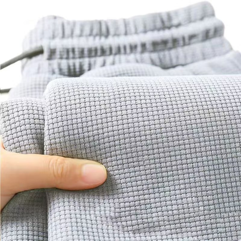 Pantalones casuales a juego para hombres pantalones casuales rectos sueltos para hombres 2024 pantalones atados al tobillo para hombres de moda