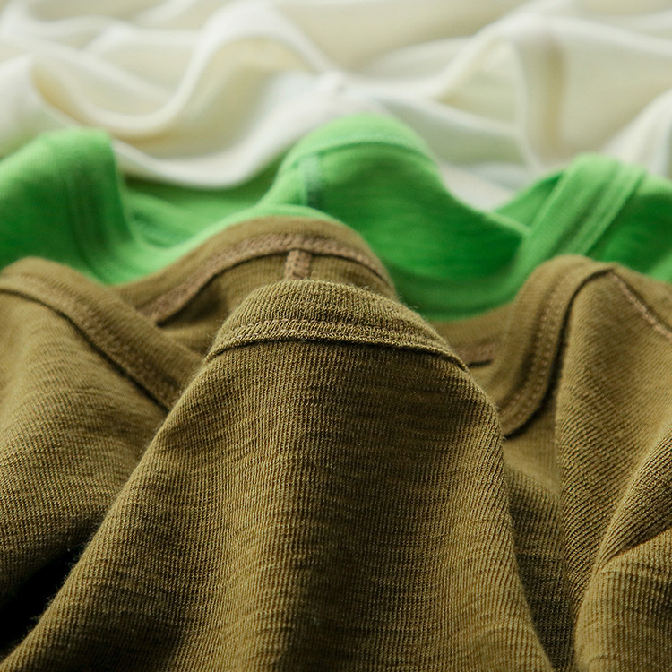 Soft Waxy Comfortable Luxury Body Sentiment Imported Merino Chun Tun Wool Solid Color Micro-transparent Round Neck Short-sleeved Casual T-shirt Top