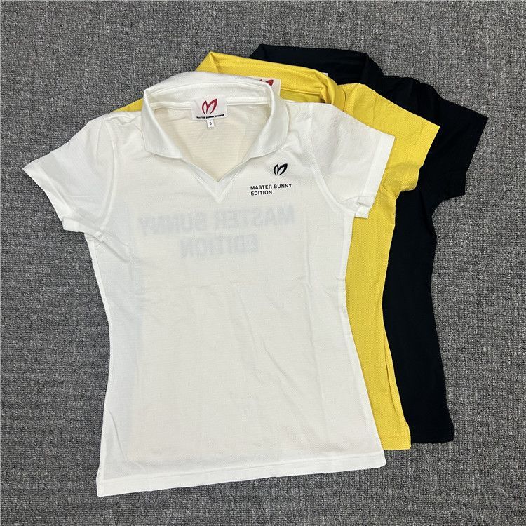 25 Summer New Golf Ladies Short Sleeve T-Shirt Quick Drying Breathable Stretch Slim Sports Jersey Women