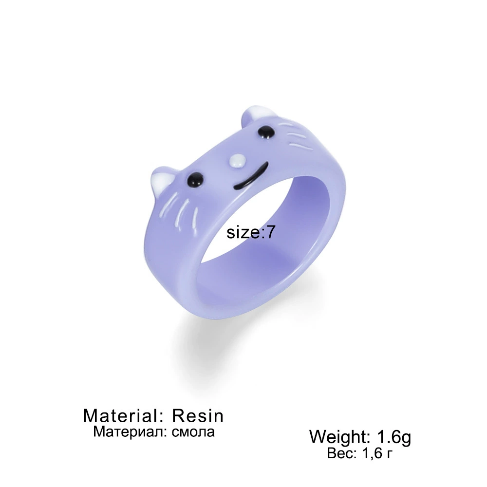 Three dimensional creative cartoon ring, (Cross-border trading), simple and elegant design, wholesale
