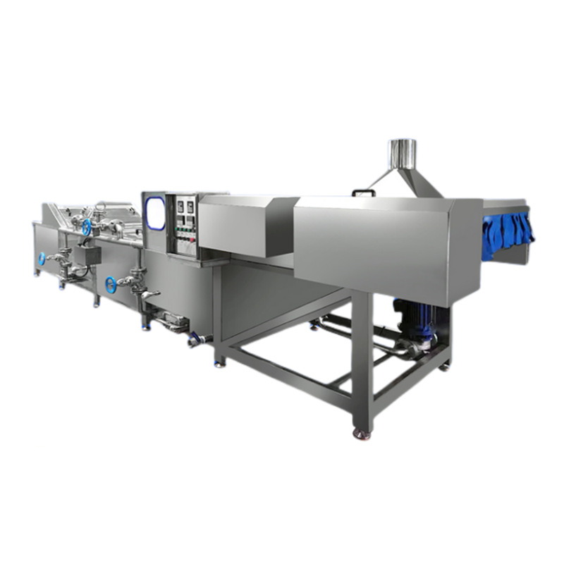 máquina automática de blanqueo a vapor de acero inoxidable para cilantro azul