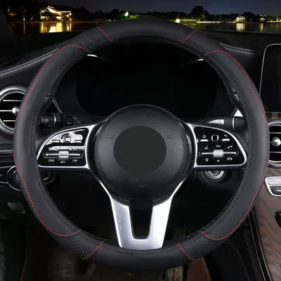 Leather Steering Wheel Cover, Universal – Steering wheel cover