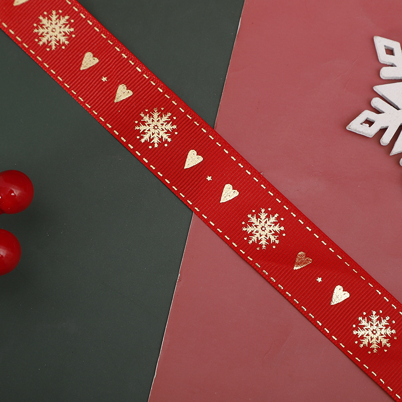 눈송이 사랑 빨강 * 2.5cm * 50 야드/롤