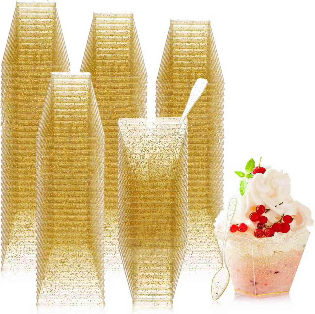 Vaso Desechable Trapezoidal para Postres de 150ml de Plástico Rígido PS Desechable para Helados image 9