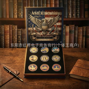 USA 250th Anniversary Commemorative Coin Gift Set�o������b