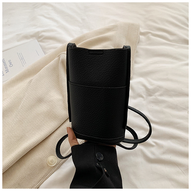 Versione coreana della nuova borsa a tracolla versatile casual per telefono, semplice, alla moda e alla moda, da donna, mini borsa carina_voghion.com