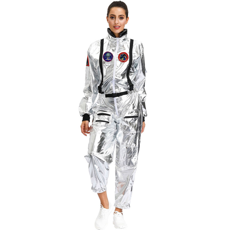 Disfraces de Halloween para adultos y niños, traje espacial, Día de los niños, hombres y mujeres, bandera china, disfraces de actuación de astronauta robot image 6