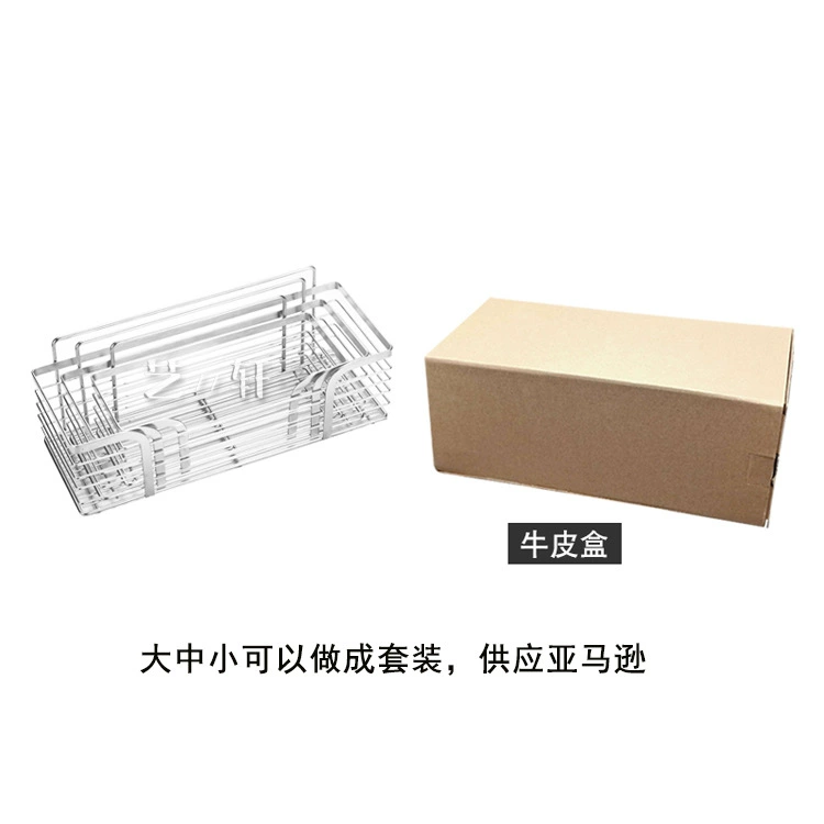 304 плоская стальная стойка для ванной комнаты из нержавеющей стали поставляет Amazon неперфорированный настенный патч-крючок аксессуары внутренняя коробка