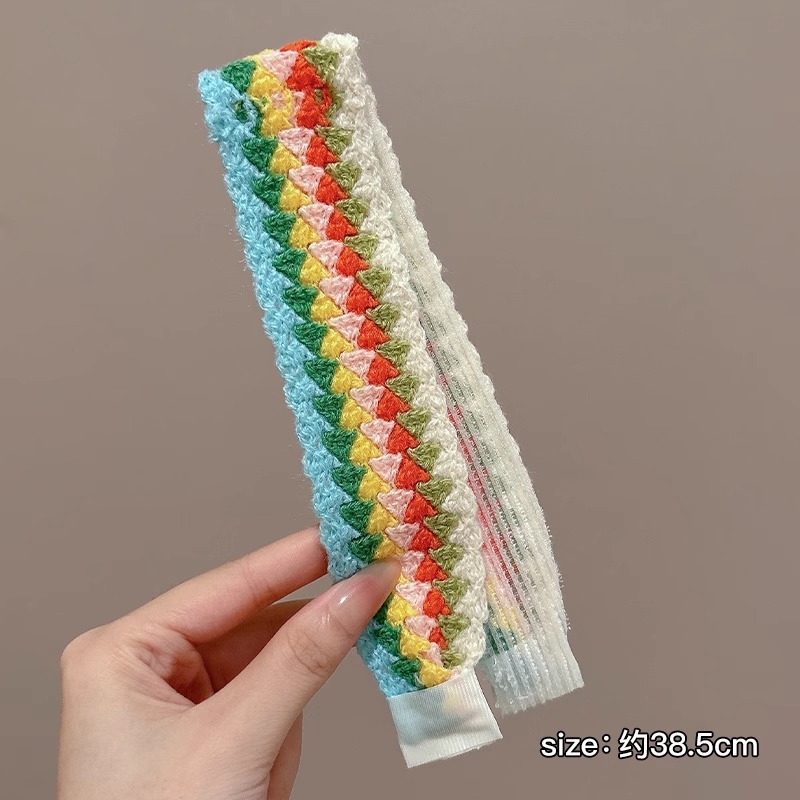 Tejido frange pegatinas velcro cinta de cabello 2025 nuevo pegatinas de cabello rotas Zhao LuSi el mismo no comprime la banda de cabello lavar la cara