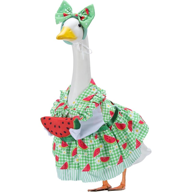 Cross-Border Watermelon Porch Goose Valentine's Day Summer Party Decoration Set Garden Courtyard Goose Costume Cosplay Accessories