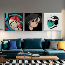 韩国日本动漫AOKIZY装饰画酒店电竞房潮流挂画客厅卧室床头墙壁画