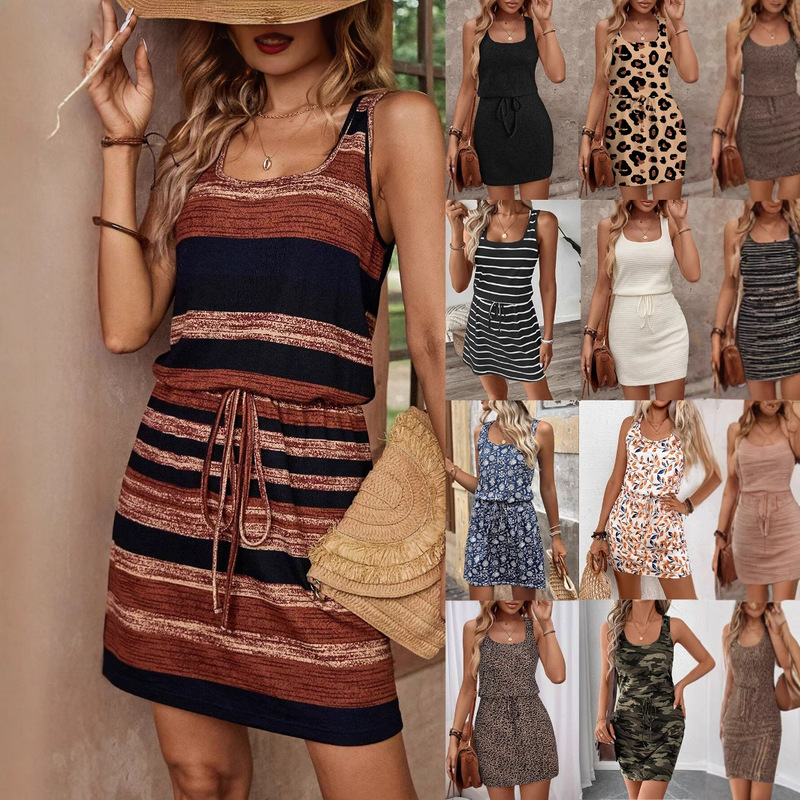 in stock Supply Amazon shein Independent Station Cross-border European and American Women's Leisure Resort Short dress