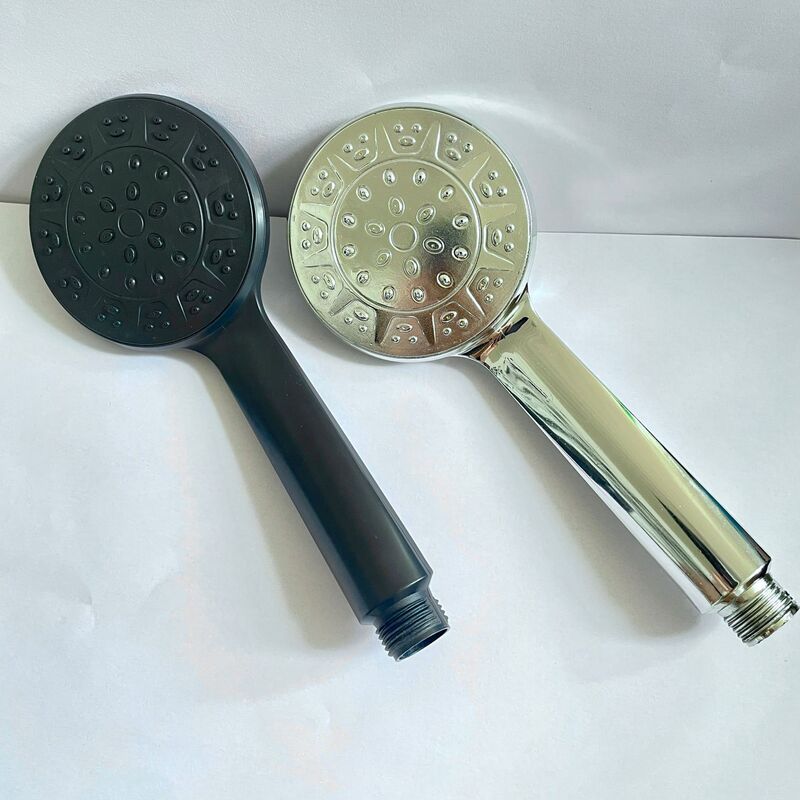 Cross-border Little Hans Shower Head Black Single Function Handheld Water Saving Shower Bathroom Pressurized Shower Head