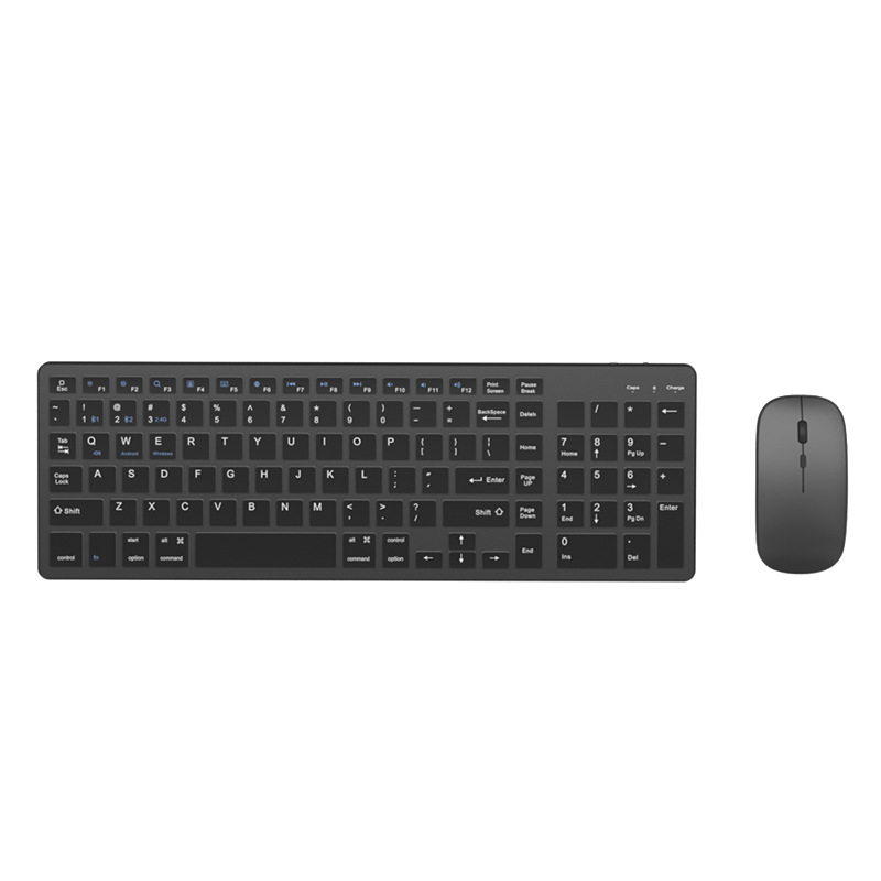 Dongguan aubedi Bluetooth de Doble Modo de teclado y ratón traje 2,4G de carga inalámbrica de negocios mudo teclado y ratón traje