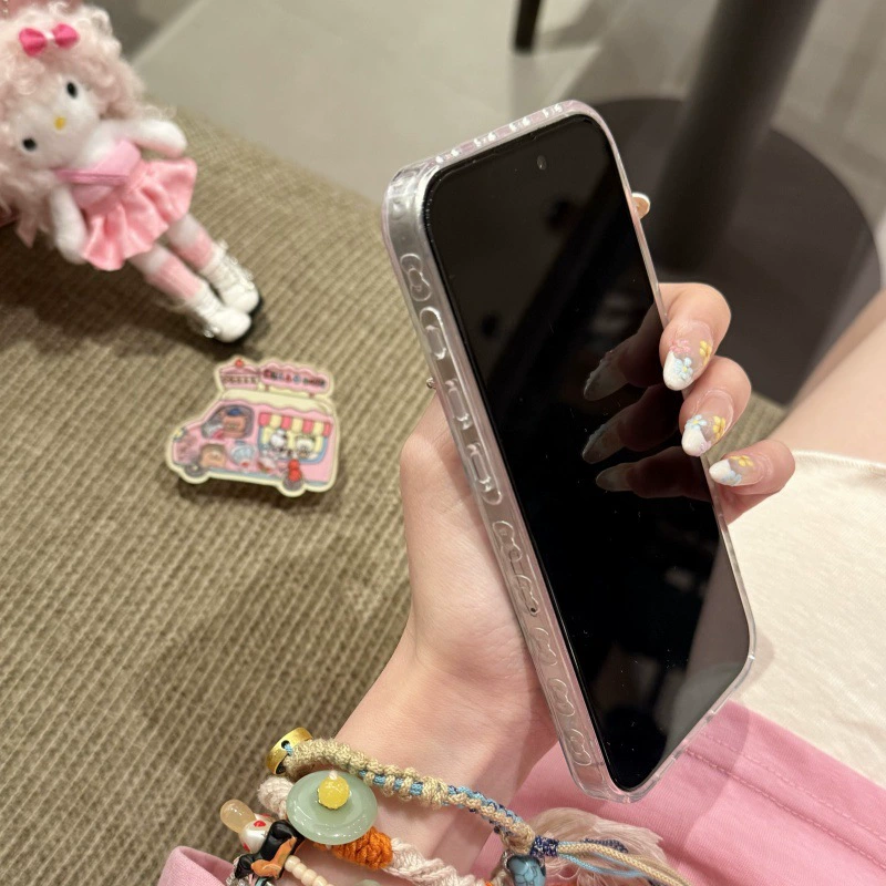 Apple, чехол для телефона совместимый с мультфильмом, iPhone15, iPhone14 Pro, детская качалка, трубка, японский и корейский, 16promax, 15promax, 14
