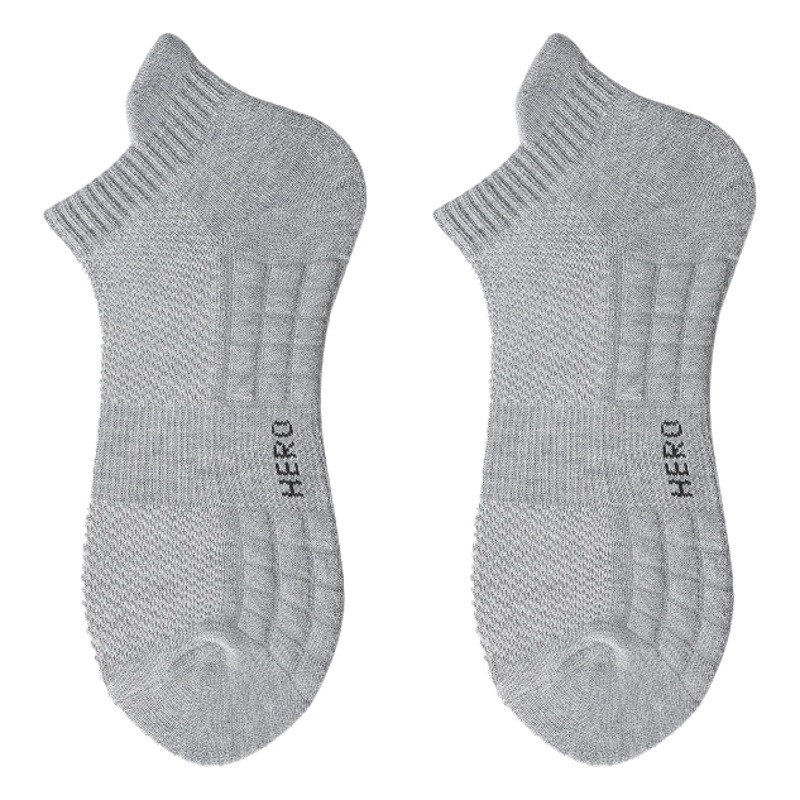 Calcetines para hombres, primavera y verano, desodorante y absorbente de sudor, calcetines deportivos, calcetines de baloncesto de algodón, calcetines cortos, calcetines Zhuji al por mayor