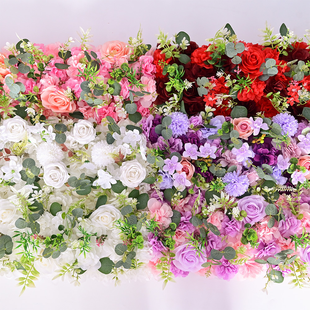 25 nuevas flores de boda guía arco de boda decoración de dopamina guía de flores coloridas flores de seda artística