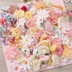 造花素材パッケージ手作り diy カチューシャ花傘アクセサリー結婚式ホテルセット装飾造花ストレートヘア