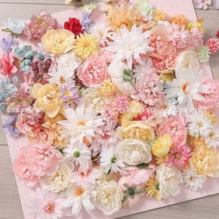 Artificial Flower Material Kit for DIY Handmade Hairpin Flower Headpiece, Flower Umbrella Accessories, Wedding Hotel Set Decoration, Artificial Flowers for Straight Hair