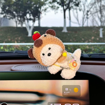 Car ornaments — Car Ornaments, Cartoon Dolls - capybara-headgear-camera-west-highland-clip-doll