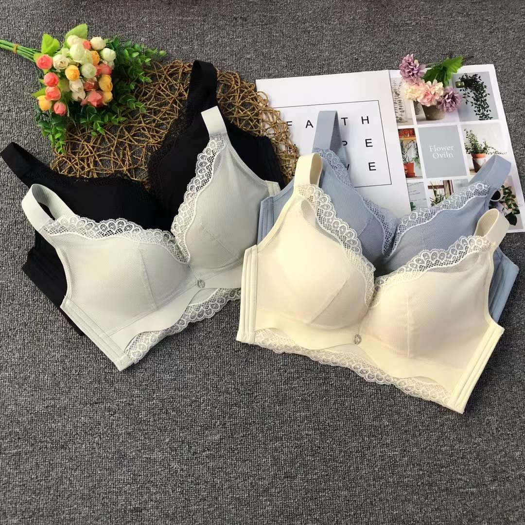 Nuevo Sujetador de encaje cintura ajustable que adelgaza la ropa interior de pecho pequeño empuja hacia arriba la ropa interior cómoda empuja hacia arriba el sujetador sin costuras