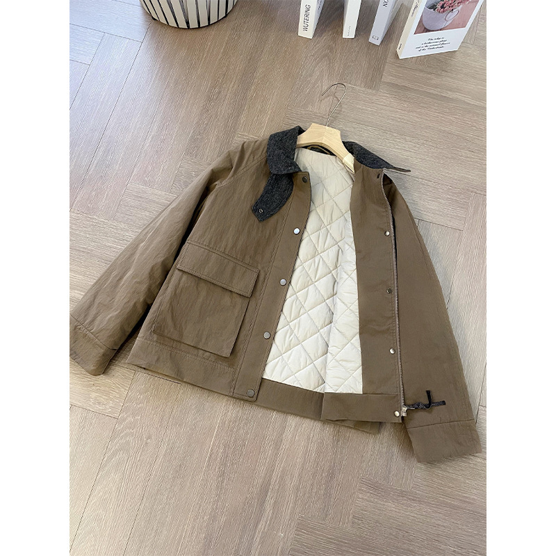 B-C's Heavy Cotton Jacket! Spliced Wool! Synchronized with the Quality on the Shelf!! Original Price 28888 Yuan, Excellent Product