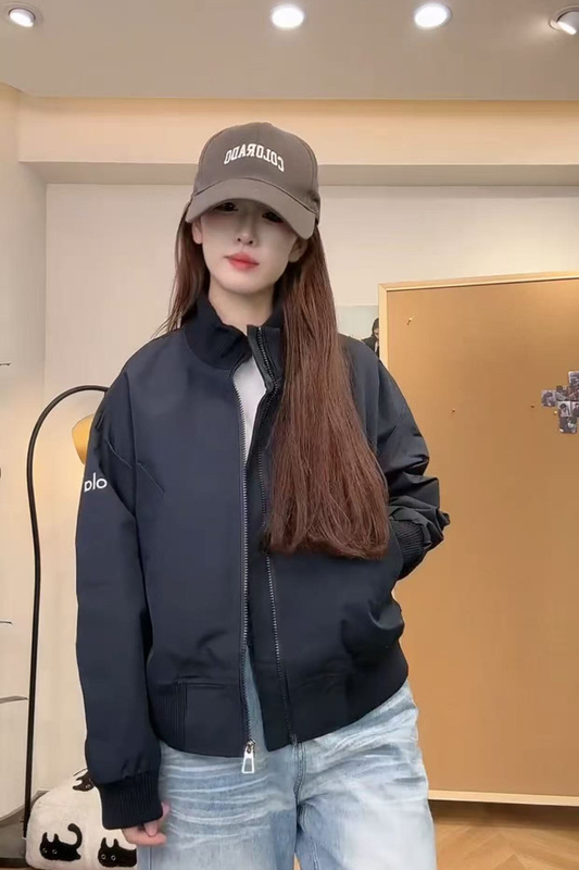 美式复古立领棒球服外套女2025秋季新款宽松小个子百搭夹克上衣潮|undefined