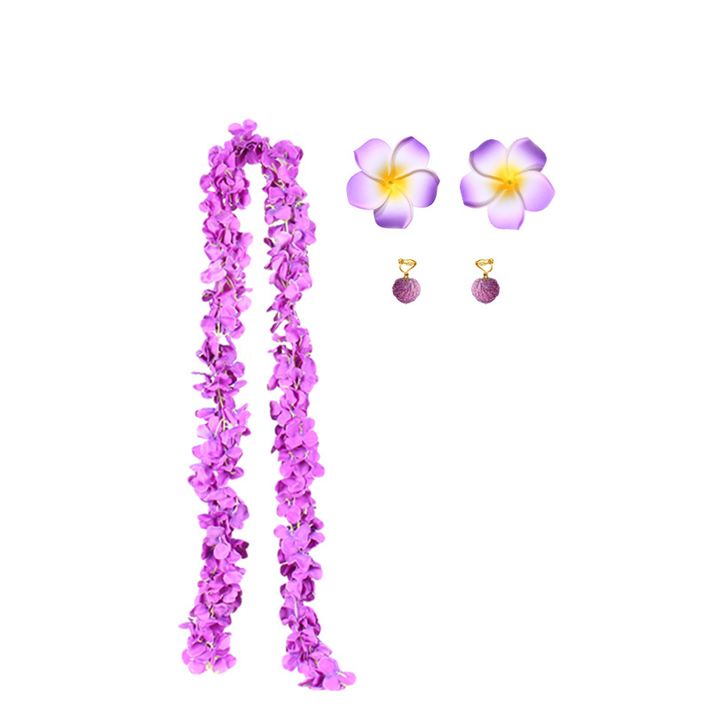 魔法の満屋の王女のスカートのセットのカバンの片肩のリュックサックのかつらの花輪の花の条