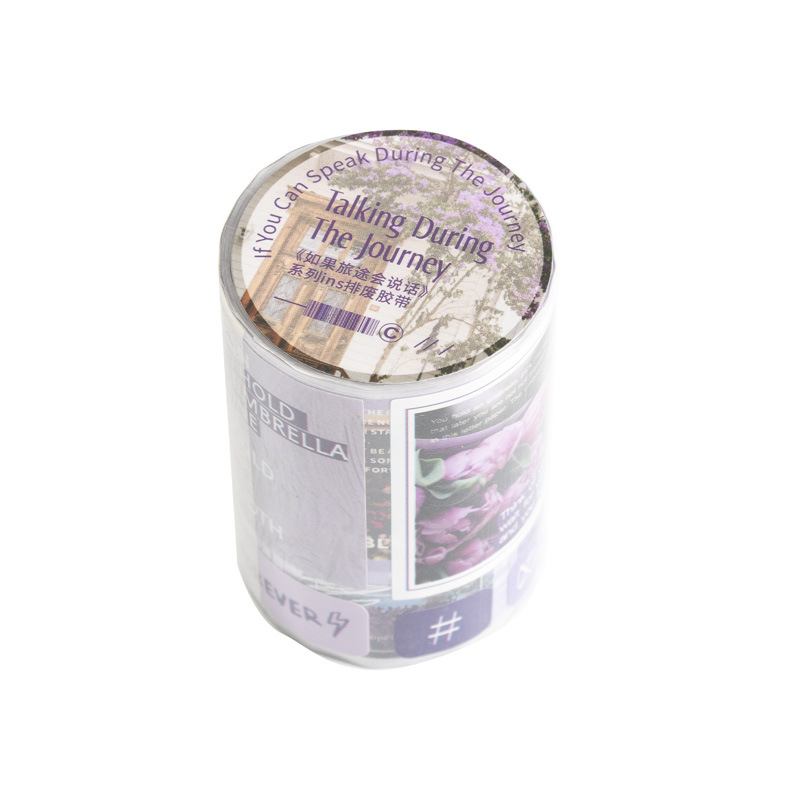 Si el viaje puede hablar, pegatinas, pegatinas de material de cuenta manual, cinta adhesiva