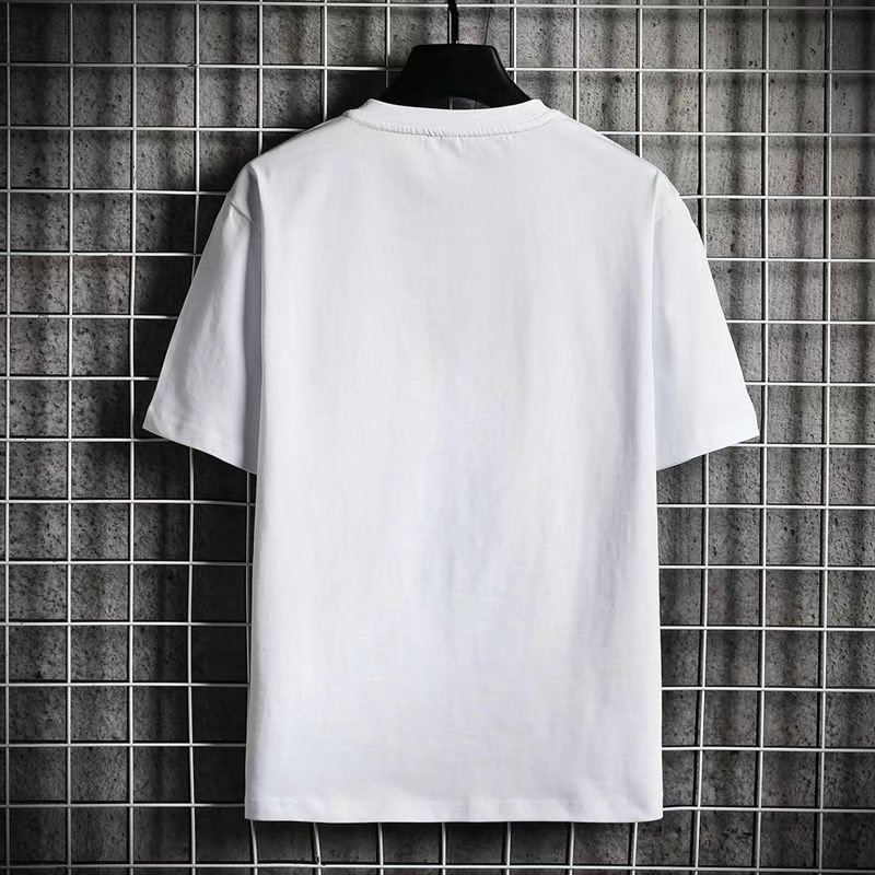 Camiseta de manga corta para hombres, ropa de manga corta, Top con marca de agua de moda de estilo chino, pintura de tinta, pintura de paisaje, verano Nuevo