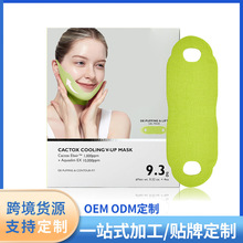 跨境CACTOX COOLING V-UP MASK仙人掌提拉面膜 紧致提拉下巴面膜