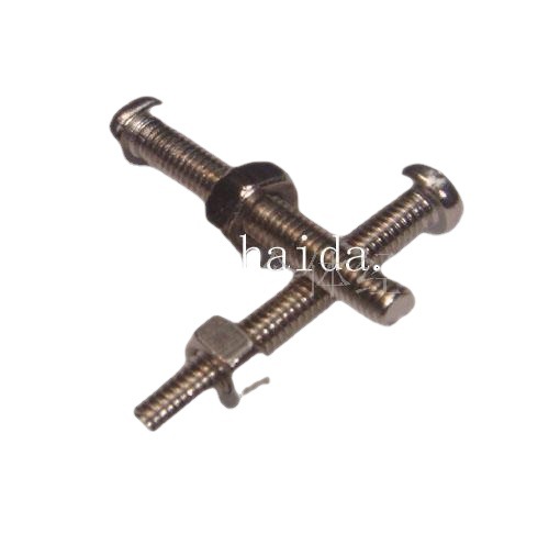 M4*16白锌盘头机丝（配母）十字圆头机丝，小盘头机螺钉