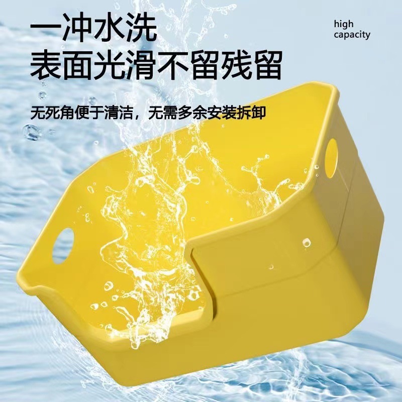 Nueva caja de arena para gatos semicerrada anti-salpicaduras caja de arena para gatos abierta inodoro para gatos gigante caja de arena para gatos suministros al por mayor