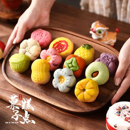 传统中式糕点和果子喜饼点心订婚结婚摆盘摆台布置伴手礼盒装零食