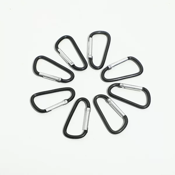 No. 5 aluminum alloy carabiner quick-release buckle for outdoor climbing and mountaineering, safety backpack hook, D-shaped buckle