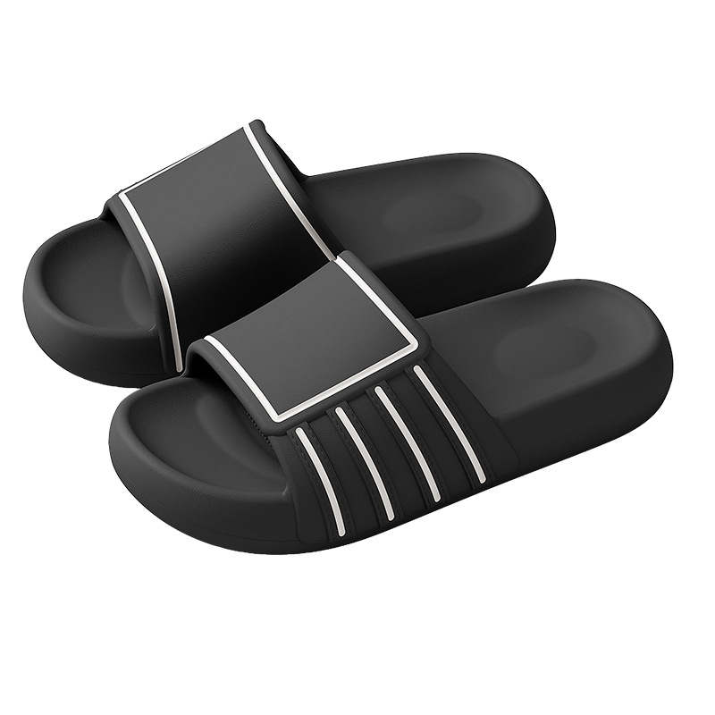 Thick-Soled Comfortable Slippers Men, Top Quality Summer Home Wear, Couple's Slip-On Sandals, Breathable Beach Shoes, Outdoor_voghion.com