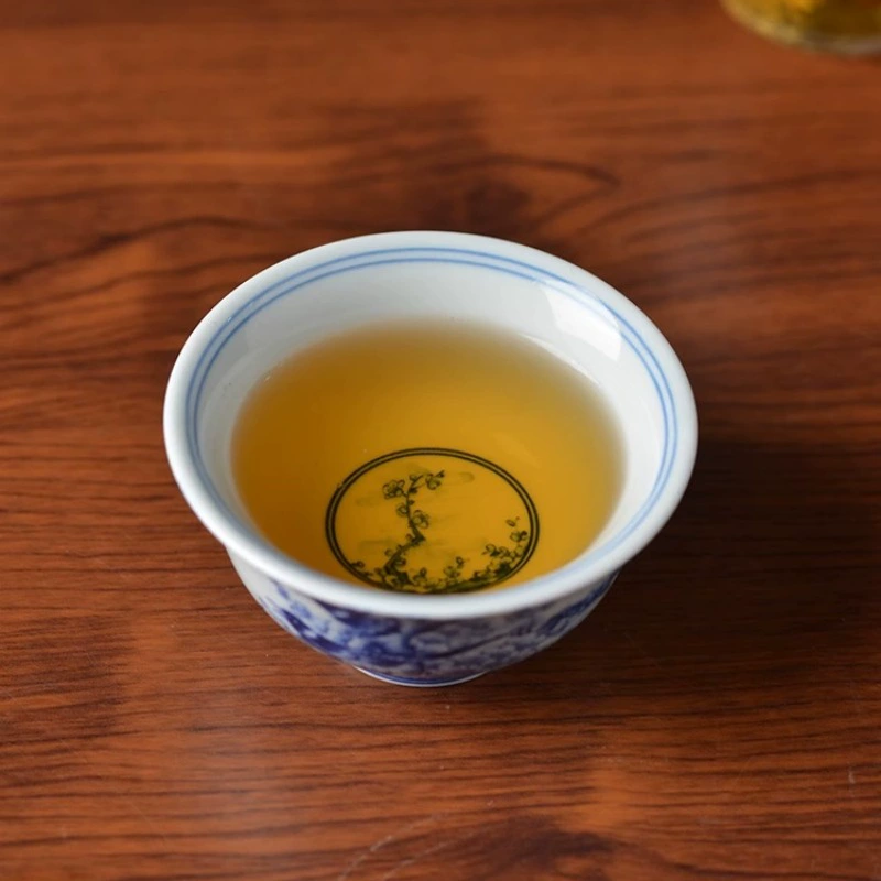 Керамическая чашка-цветок с птичкой в стиле синего и белого фарфора из Jingdezhen, антикварная одиночная чашка, эксклюзивная мастеровая чашка, элитная чайная чашка
