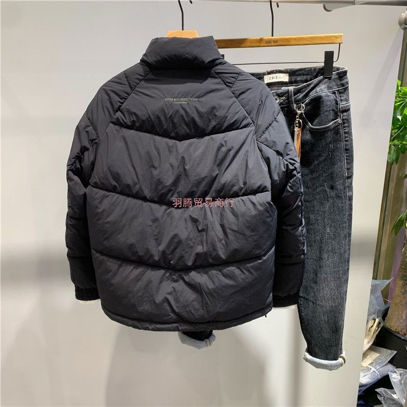 冬季棉服男短款加厚立领拼色棉衣简约拉链款棉袄外套保暖面包服潮