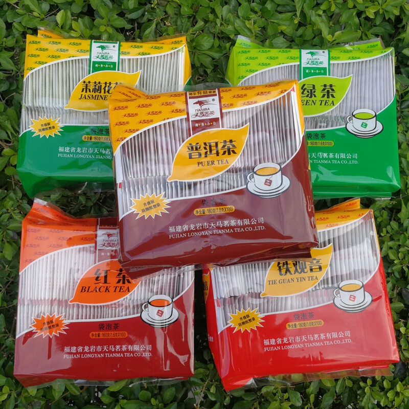 Manufacturer Tieguanyin tea bag oolong tea 100 small bags Black Tea Green Tea Jasmine tea broken hotel restaurant milk tea