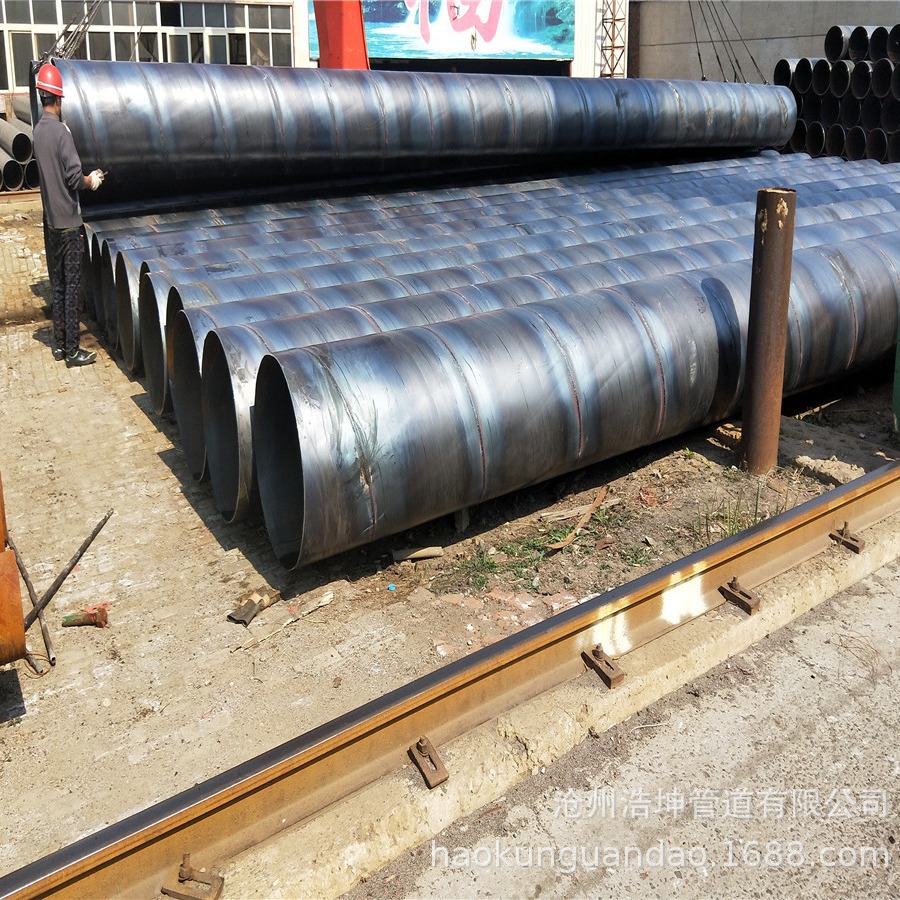 电厂循环水管道钢管 325冷却水螺旋管 地埋输水螺旋钢管