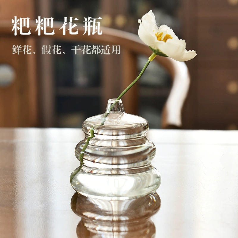Креативная прозрачная стеклянная ваза гидропонная цветок маленькая стеклянная ваза модные аксессуары для дома ремесла