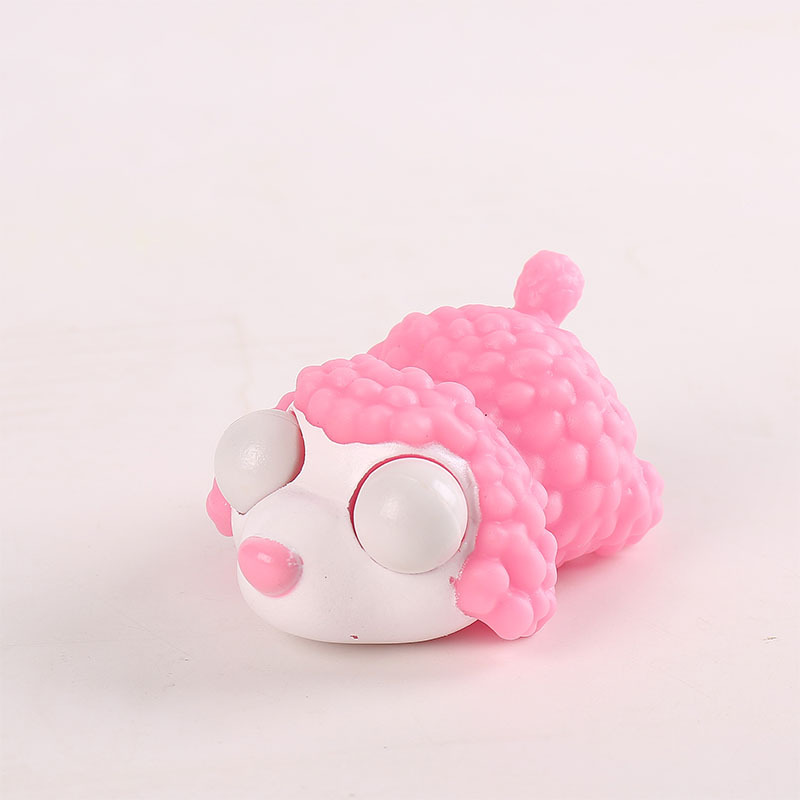 Transfronterizo caliente-venta llamativo gusano vegetal pellizco música descompresión juguete squeeze ojo-soplado creativo ventilación descompresión artefacto fábrica al por mayor