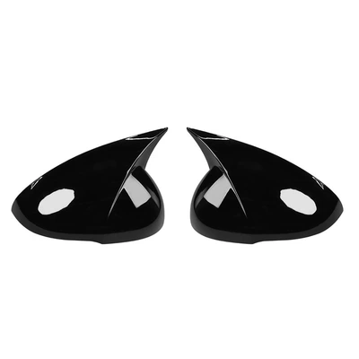 Suitable for 21-25 Models of Kia K5 Kaiku Horn-Shaped Rearview Mirror Modification Cover Decorative Mirror K5 Exclusive (Other Automotive Exterior Supplies) - glossy-black