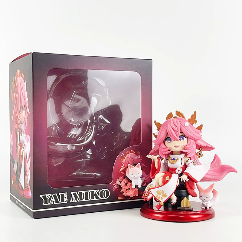 Аниме-фигура (Genshin Impact) Гэнью, Яе Шэнзи, Walnut — чиби PVC раскрашенная, цветная упаковка