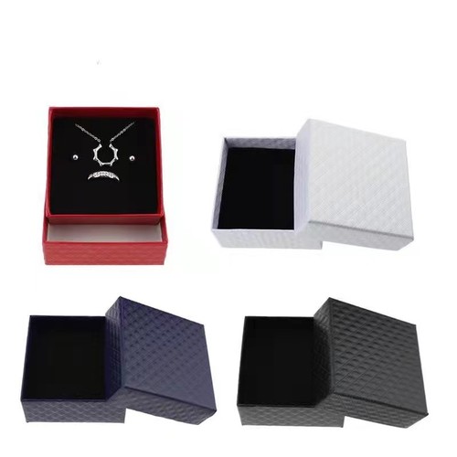 Jewelry Box Black Empty Ring Earrings Bracelet Chain Bracelet Necklace Jewelry Packaging Small Gift Box