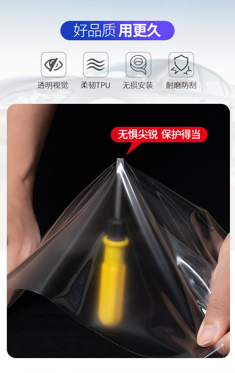 Chery Tiggo headlight protective film, TPU front headlight film for Tiggo 9X 8L 7PLUS, accessories and supplies