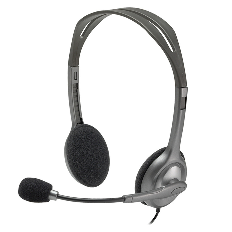 Logitech H110 Wired Headset logitech Headset with Microphone Stereo Headset for Operator