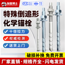 倒锥形化学锚栓8.8级高强度特殊倒锥形化学螺栓M10M12M20幕墙专用